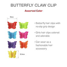 Red by Kiss Clip, Butterfly Claw, 24 pieces, (PN15)