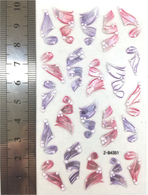 Nail Stickers - Lace Ribbon (Z-04351 5D)