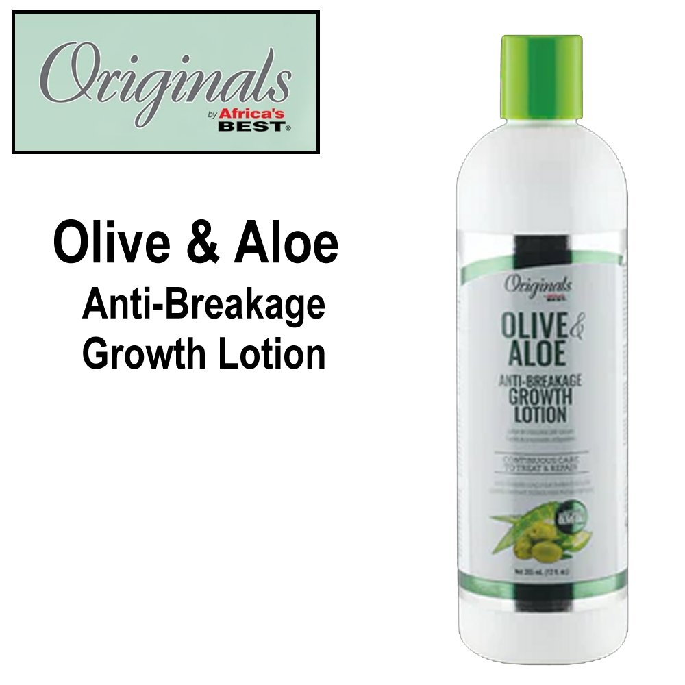 Africa's Best Originals Olive & Aloe Anti-Breakage Growth Lotion, 12 oz