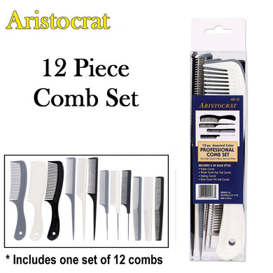 Aristocrat Comb, 12 Piece Comb Set (AR-12)