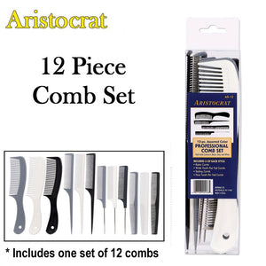 Aristocrat Comb, 12 Piece Comb Set (AR-12)