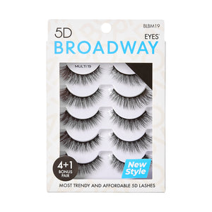 Broadway Eyelash, 5D Eyes Lash Multi Pack, 20+ Styles