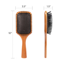 Red by Kiss Brush, Beechwood Square Paddle Brush (HH200)