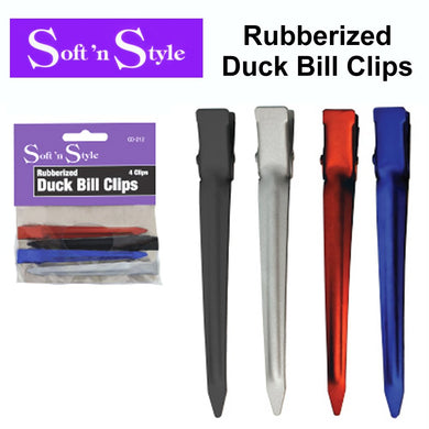 Soft 'n Style Clips, Rubberized Duck Bill Clips (CD-212)