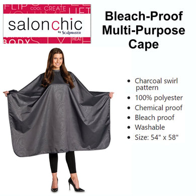 Salon Chic Cape, Multi-Purpose and Bleach-Proof (4055)