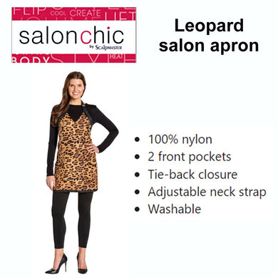 Salon Chic Print Apron, Leopard (4052)