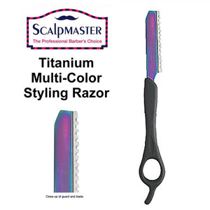 ScalpMaster Titanium Multi-Color Styling Razor (SC-7004)