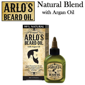 Arlo's Beard Oil, Natural Blend with Argan Oil, 2.5 oz