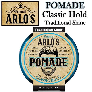 Arlo's Pomade, Classic Hold Classic Shine, 3 oz