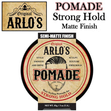 Arlo's Pomade, Strong Hold Semi-Matte Finish, 3 oz