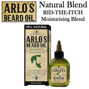 Arlo's Beard Oil, Natural Blend RID-THE-ITCH Moisturizing Blend, 2.5 oz