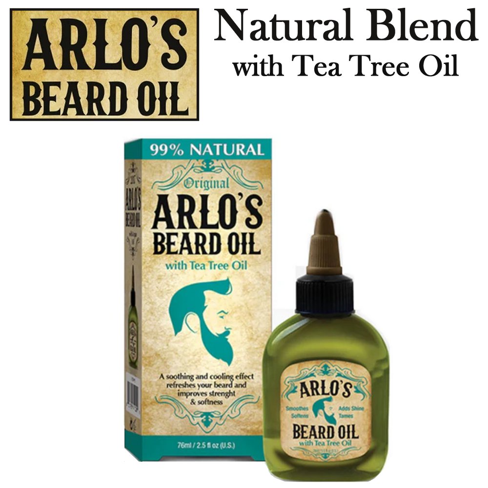 Arlo's Beard Oil, Natural Blend with Tea Tree Oil, 2.5 oz