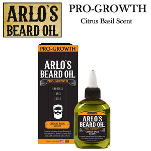 Arlo's Beard Oil, Pro-Growth with Citrus Basil Scent, 2.5 oz