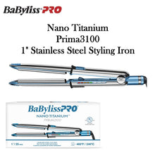 BabylissPro Nano Titanium 1" Prima Stainless Steel Styling Iron