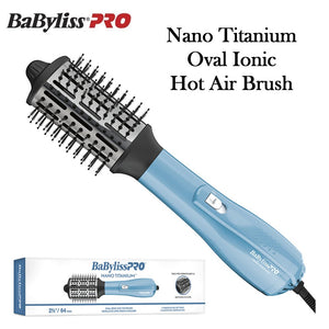 BabylissPro Nano Titanium Oval Ionic Hot Air Brush