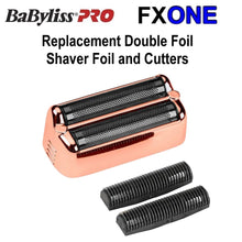 BaBylissPRO FXOne Replacement Double Foil Shaver Foil and Cutter (Black, Gold, Rose Gold, or Blue)