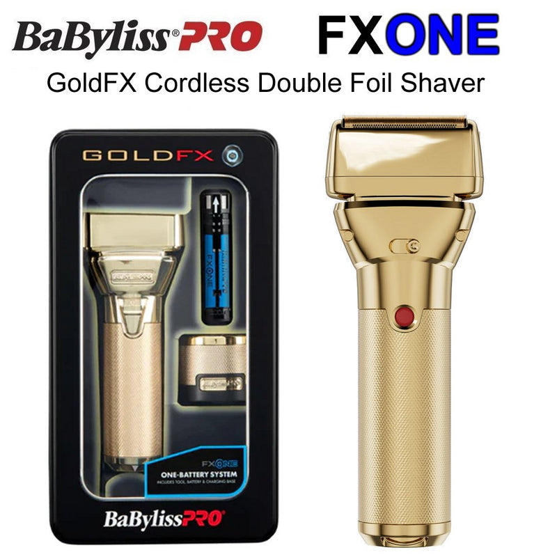 BABYLISSPRO® FXONE™ SHAVER FX79FSG BaBylissPRO FXOne GoldFX Double Foil Shaver (FX79FSG) – EP Beauty
