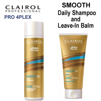Clairol Pro 4Plex SMOOTH Shampoo and Leave-In Balm