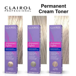 Clairol Shimmer Lights Permanent Cream Toner, 2 oz