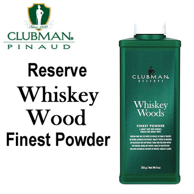 Clubman Pinaud Reserve Whiskey Wood Finest Powder, 9 oz (90782)