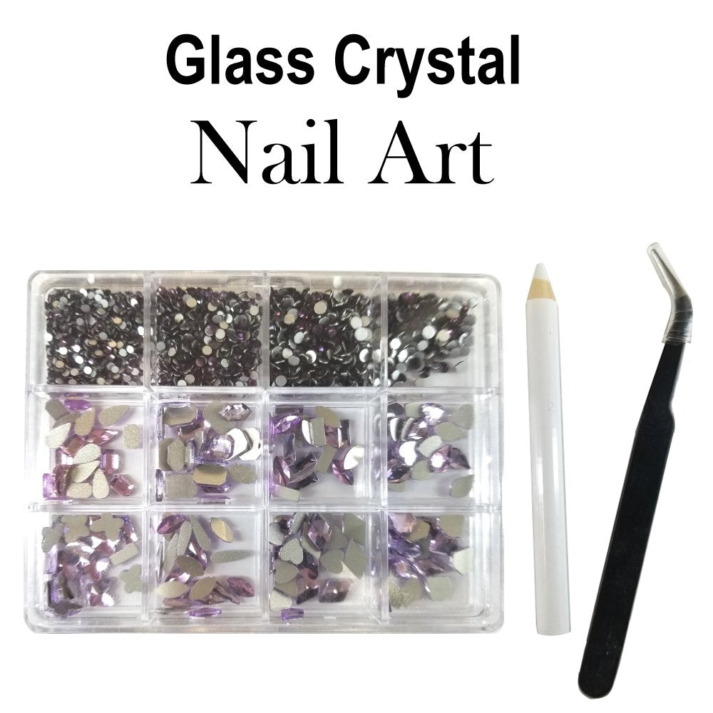 Nail Art Crystals, 12 sizes 