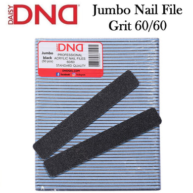 DND Nail File, Jumbo Black Acrylic Nail File 60/60 Grit