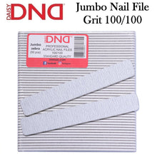 DND Nail File, Jumbo Zebra Acrylic Nail File 100/100 Grit