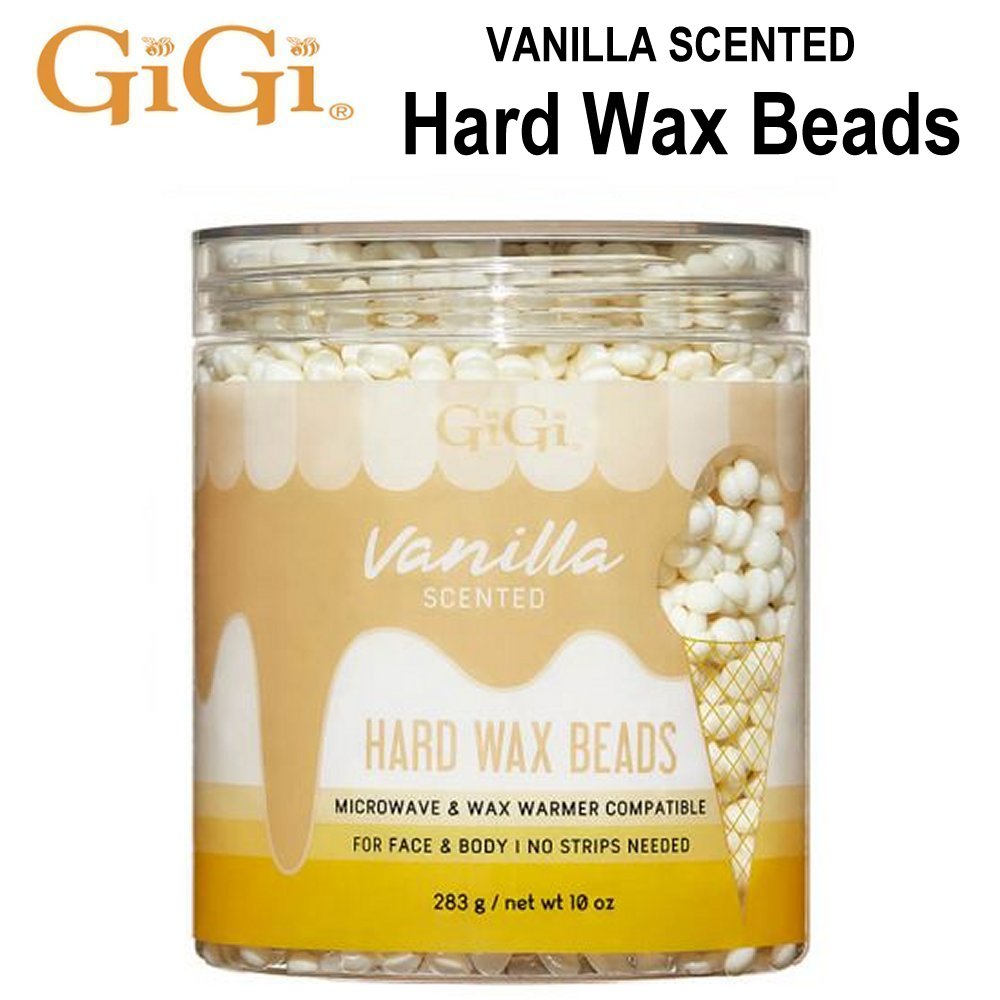 GiGi Hard Wax Beads, Vanilla Hard Wax Beads, 10 oz (91648)