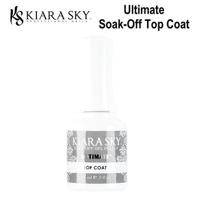 Kiara Sky Ultimate Soak-Off Top Coat, 0.5 oz