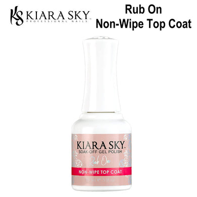 Kiara Sky Rub On Non-Wipe Top Coat, 0.5 oz