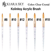 Kiara Sky Kolinsky Acrylic Brush in Pink (Sizes #8, #10, #12, and #14)