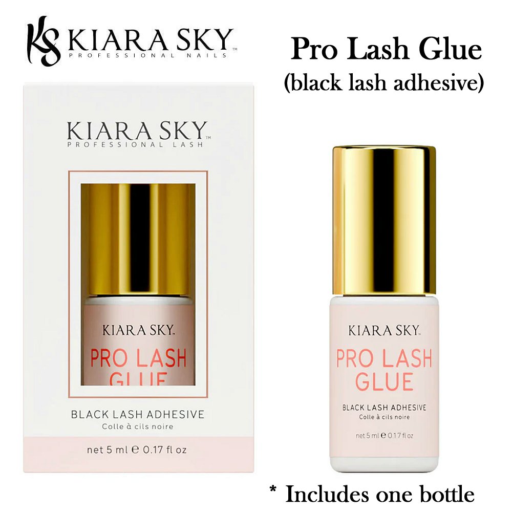 Kiara Sky Pro Lash Glue, Black Lash Adhesive, 0.17 oz