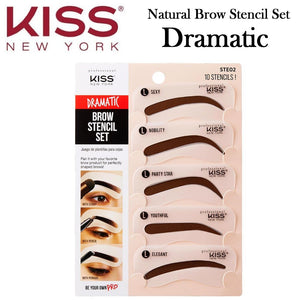 Kiss Natural Brow Stencil Set, Dramatic (STE02)