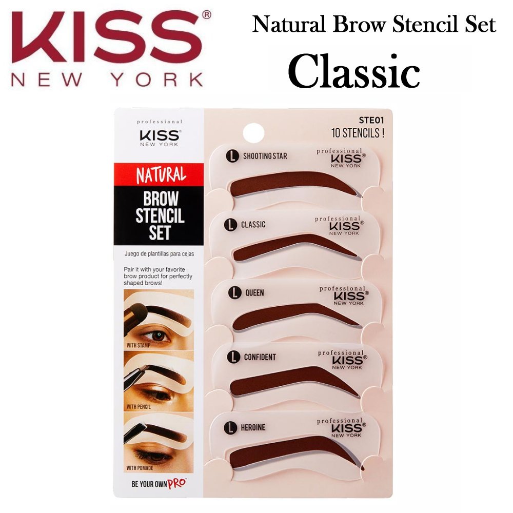 Kiss Natural Brow Stencil Set, Classic (STE01)