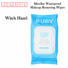 Ruby Kisses Micellar Waterproof Makeup Removing Wipes, Witch Hazel (RMR01D)