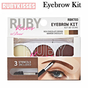 Ruby Kisses Eyebrow Kit, Chocolate Brown (RBKT03)