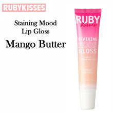 Ruby Kisses Staining Mood Lip Gloss, Mango Butter 0.34 oz (SLG01D)