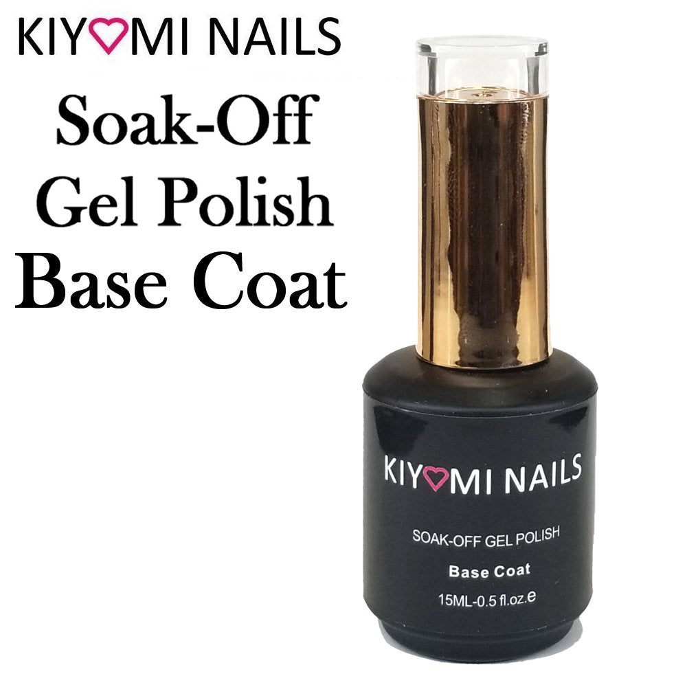 Kiyomi Nails Soak-Off Gel Polish BASE COAT, 0.5 oz