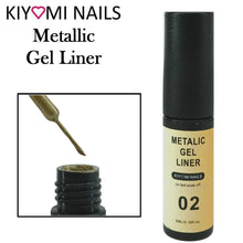 Kiyomi Nails Metallic Gel Liner (Gold and Silver)