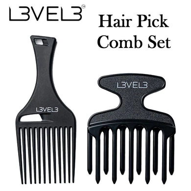 L3VEL3 - Hair Pick Comb Set (CS001SET)
