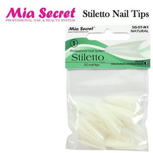 Mia Secret Stiletto "Natural" Nail Tips (Size #1 - #10)
