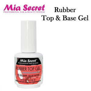 Mia Secret Rubber Gel Base & Top Gel, 0.5 oz