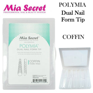 Mia Secret Nail Form Tips, Dual Nail Form Tip - Coffin (12 scales, 120 pieces)