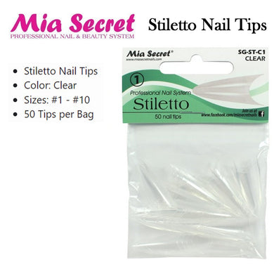 Mia Secret Nail Tips, Stiletto 