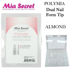 Mia Secret Nail Form Tips, Dual Nail Form Tip - Almond (12 scales, 120 pieces)