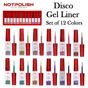 NotPolish Gel Liner Kit, Disco (12 colors)