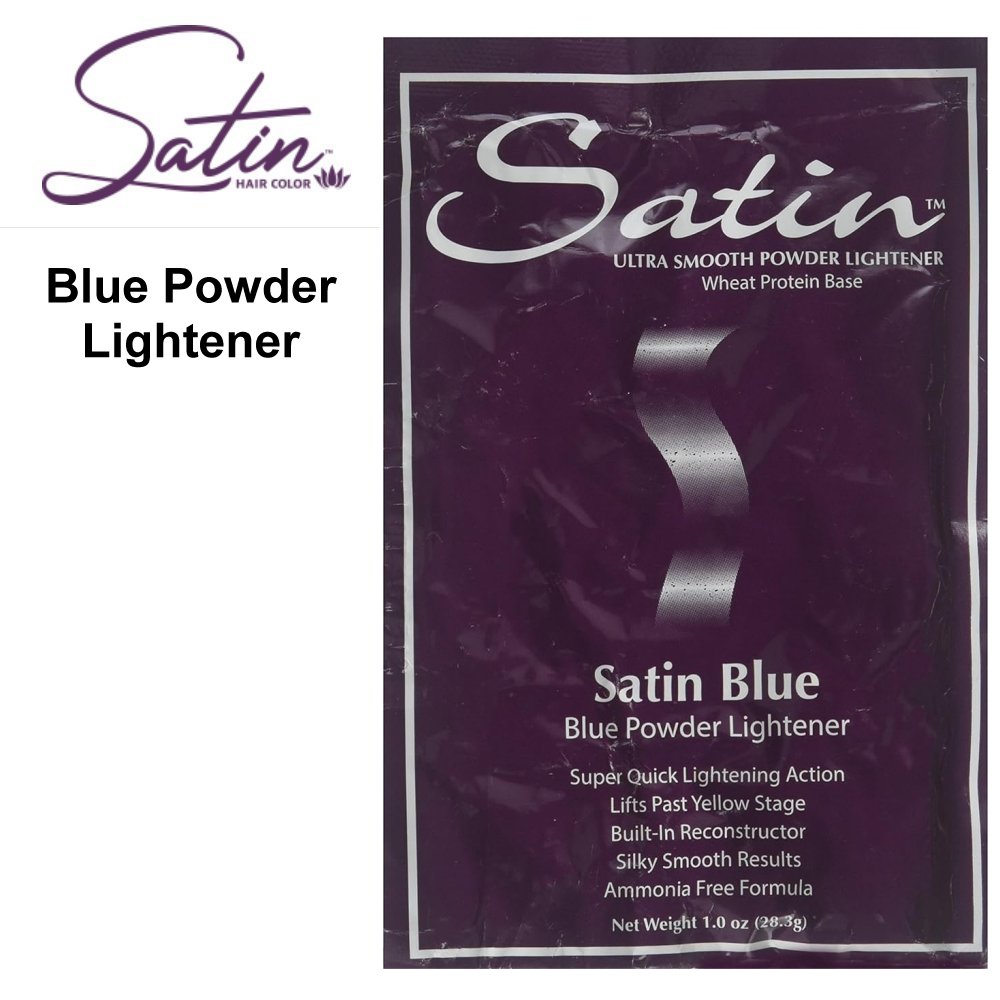 Satin Hair Color Blue Powder Lightener
