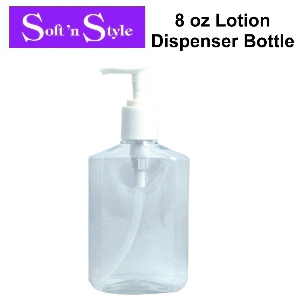 Soft 'n Style Bottle, 8 oz Lotion Dispenser Bottle (B45)