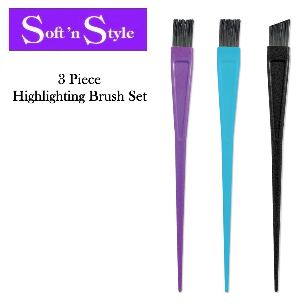 Soft 'n Style Brush, 3 Piece Highlighting Brush Set (892)