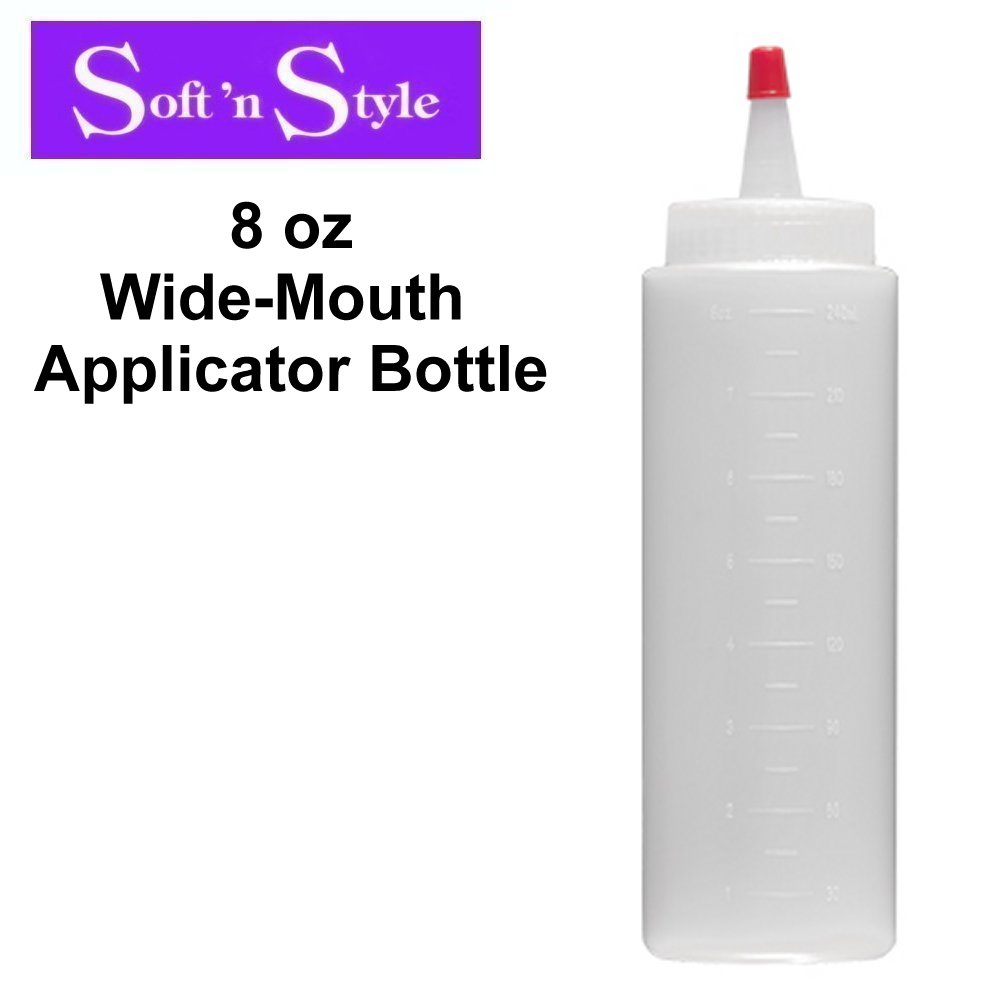 Soft 'n Style Bottle, 8 oz Wide-Mouth Applicator Bottle (B13)